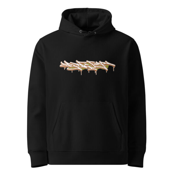 Unisex hoodie with canwer wild style tag